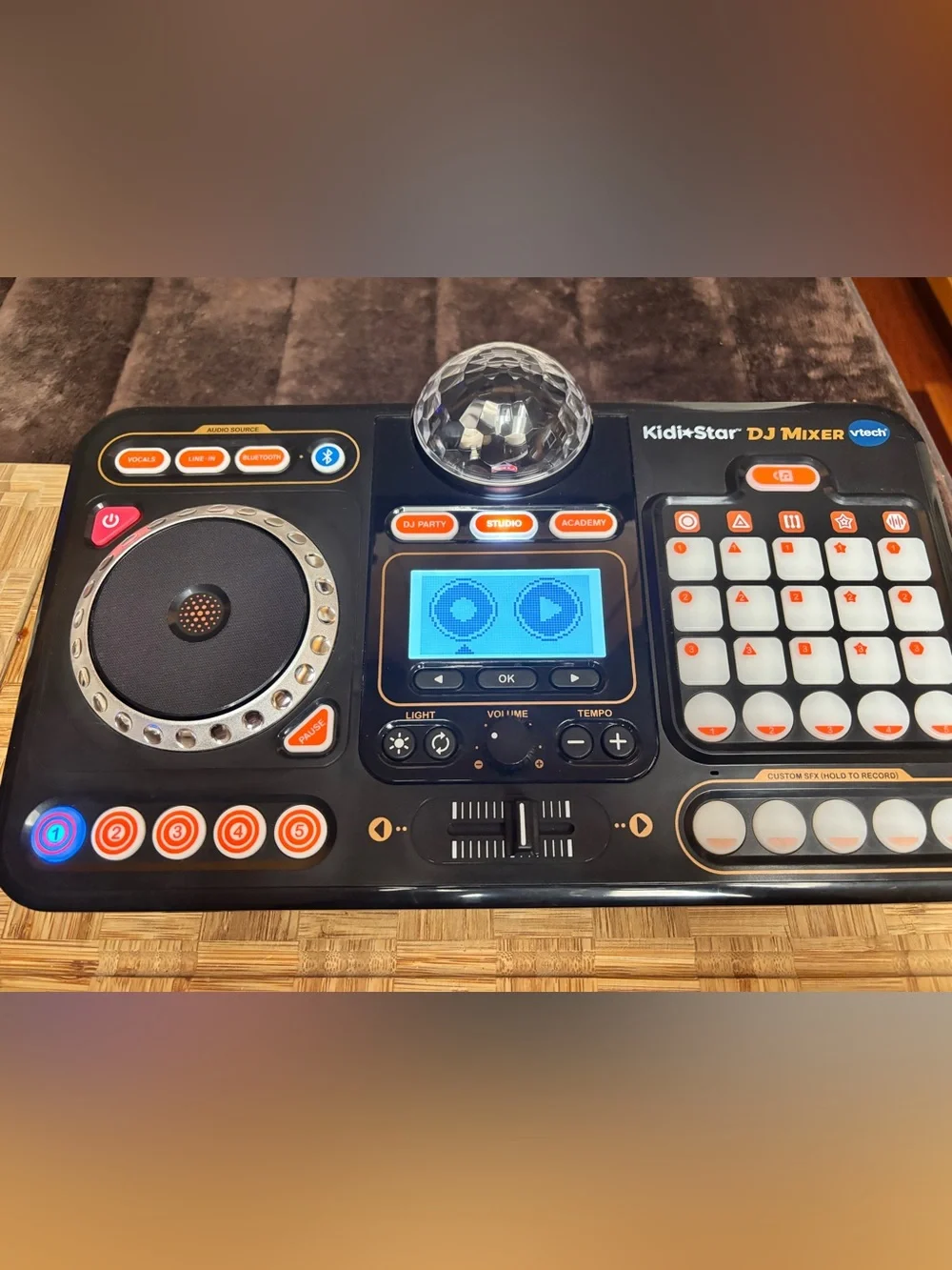 VTech Kidi-Star DJ Mixer Toy — Black and Orange